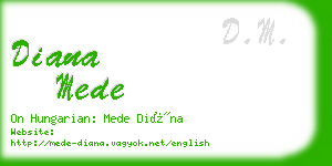 diana mede business card